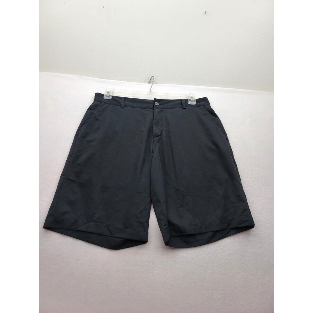 Adidas Climalite Shorts Mens 34 Black Golf Gym 10" inseam‎ - Picture 2 of 7